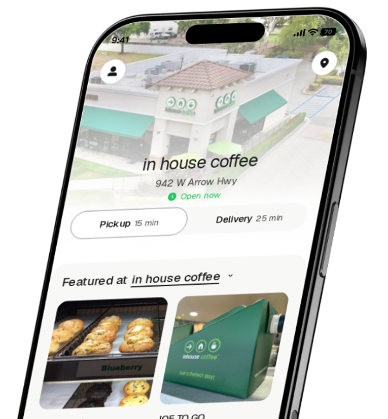 in house coffee app preview