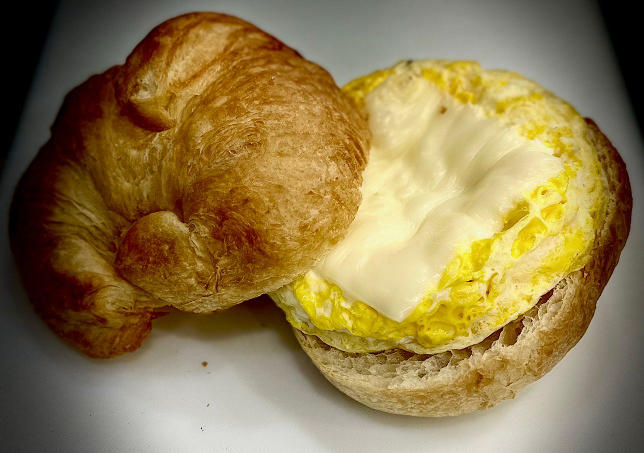 Double Egg & Cheese Sandwich.