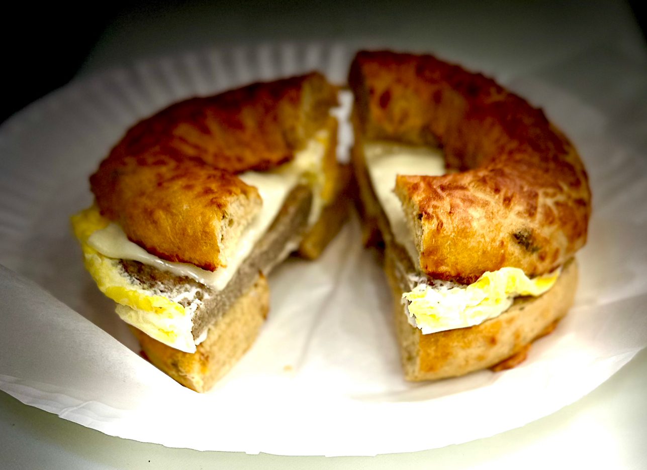 Sausage, Egg & Cheese Sandwich.