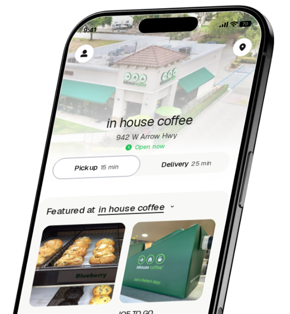 in house coffee app preview